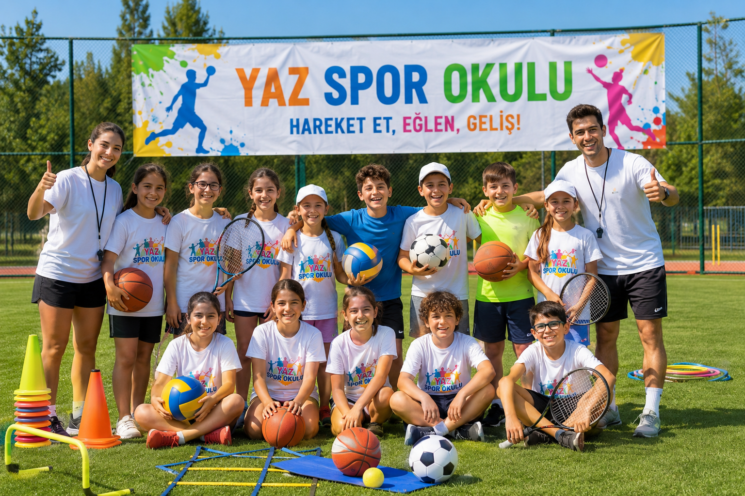 Yaz Spor Okulu Öğrencileri